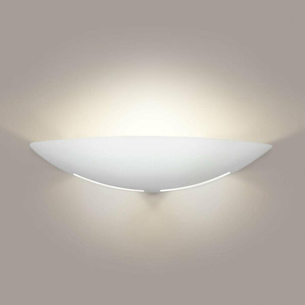 A19 Lighting Kauai E26 Base Dimmable LED Wall Sconce, Bisque 1202-2LEDE26